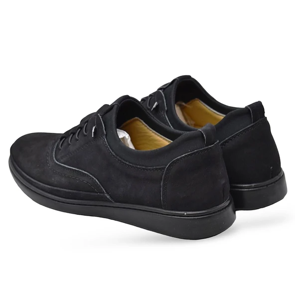 340 Tam Ortopedik Taban Hakiki Deri Erkek Ayakkabı Kauçuk Taban - 10