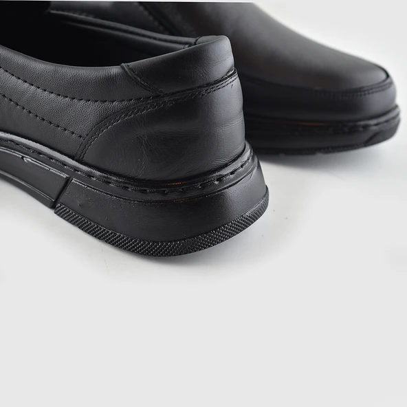 501 Ortopedik Topuk Masajlı Hakiki Deri Kışlık Erkek Ayakkabı - 5