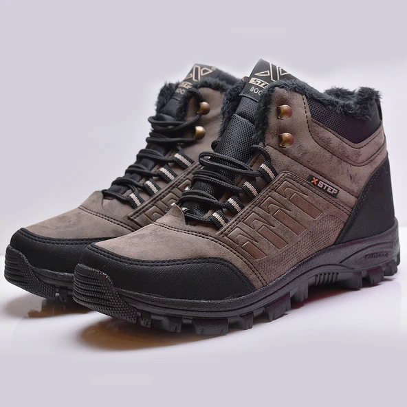 X6 Ortopedik Kaymaz Taban Kürklü Erkek Bot Outdoor Bot - 10
