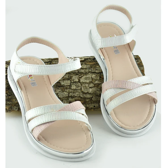 665e Ortopedik Taban Kız Çocuk Sandalet Terlik Düğün Abiye Gündelik Vetta - 2