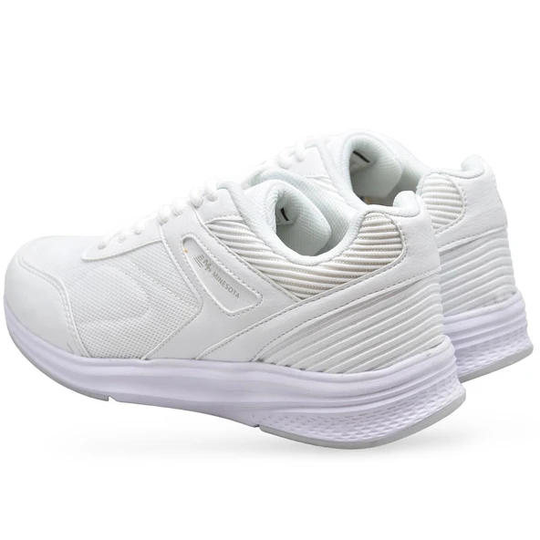 1543 Tam Ortopedik Taban Günlük Unisex Spor Ayakkabı Siyah Beyaz Spor Ayakkabı - 4