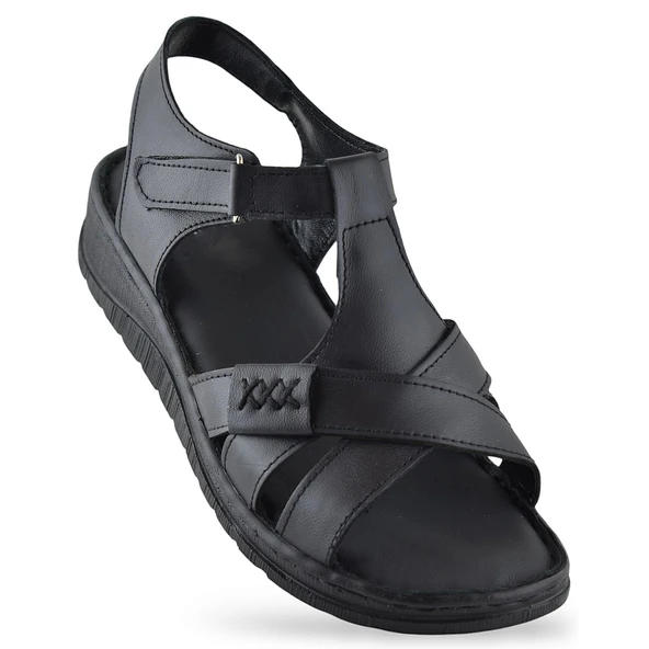 8149 TAM ORTOPEDİK Hakiki Deri Kadın Sandalet Deri Sandalet İvazn - 6