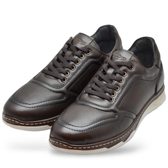 5320 Tam Ortopedik Taban Hakiki Deri Erkek Ayakkabı Hafif Poli Taban - 10