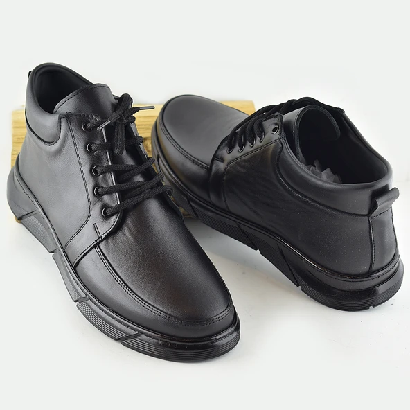 805 Hakiki Deri Klasik Erkek Bot Ayakkabı Ortopedik Taban Erkek Bot - 3