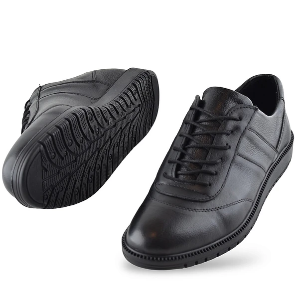 1050 Ortopedik Taban Hakiki Deri Erkek Ayakkabı Kışlık-Mevsimlik Kaymaz Taban - 3