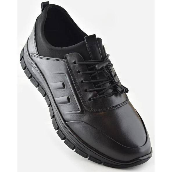 706 Tam Ortopedik Kauçuk Kaymaz Taban Hakiki Deri Kışlık Erkek Ayakkabı - 2