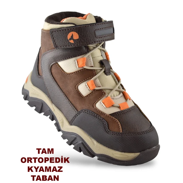 Barcelona Ortopedik Cırtlı Unisex Çocuk Bot Ayakkabı Çocuk Outdoor Bot - 6