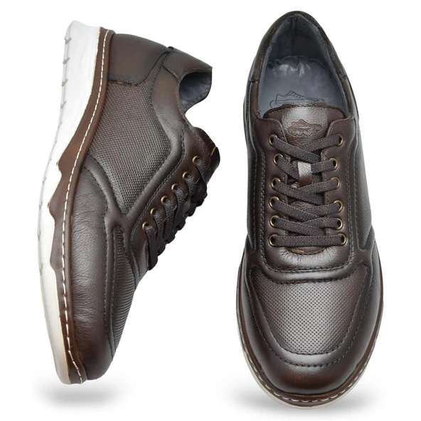 5320 Tam Ortopedik Taban Hakiki Deri Erkek Ayakkabı Hafif Poli Taban - 9