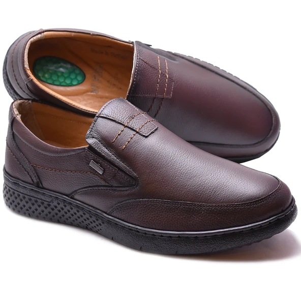 7575 Ortopedik Yumuşak Deri Mevsimlik Kışlık Erkek Ayakkabı (40-45) - 9