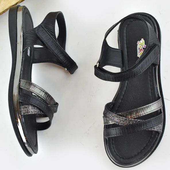 665e Ortopedik Taban Kız Çocuk Sandalet Terlik Düğün Abiye Gündelik Vetta - 7