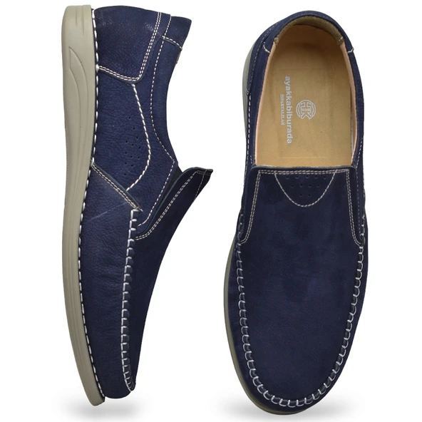 R02 Tam Ortopedik Taban Hakiki Deri Nubuk Erkek Ayakkabı Günlük Erkek Ayakkabı - 10