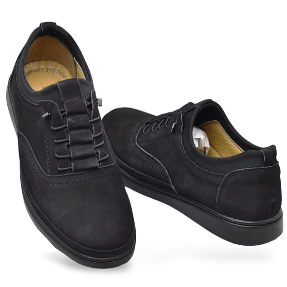 340 Tam Ortopedik Taban Hakiki Deri Erkek Ayakkabı Kauçuk Taban - 7