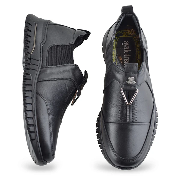 1933 Tam Ortopedik Hakiki Deri Kadın Kışlık Ayakkabı Anne Kışlık Deri Ayakkabı - 8