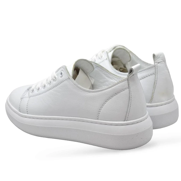 764  Full Ortopedik Taban Hakiki Deri Günlük Kadın Ayakkabı Kadın Sneakers - 10