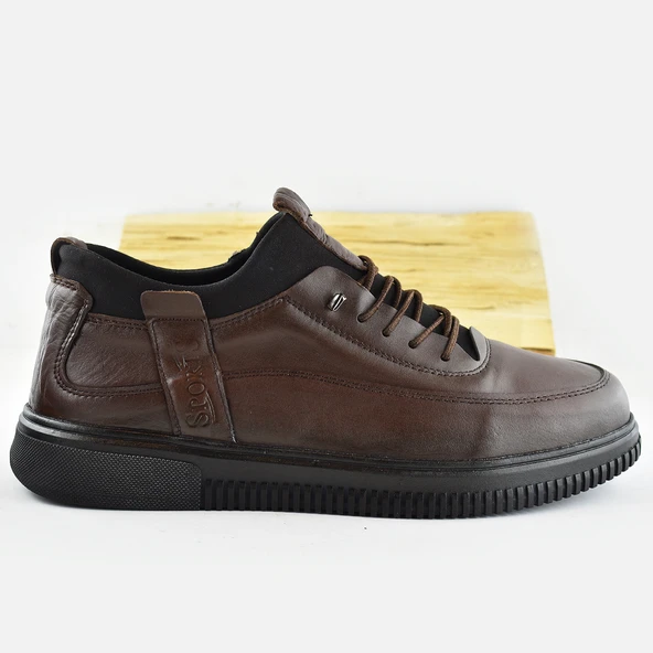 856p Tam Ortopedik Taban KOMPLE HAKİKİ DERİ Erkek Kışlık Ayakkabı - 2