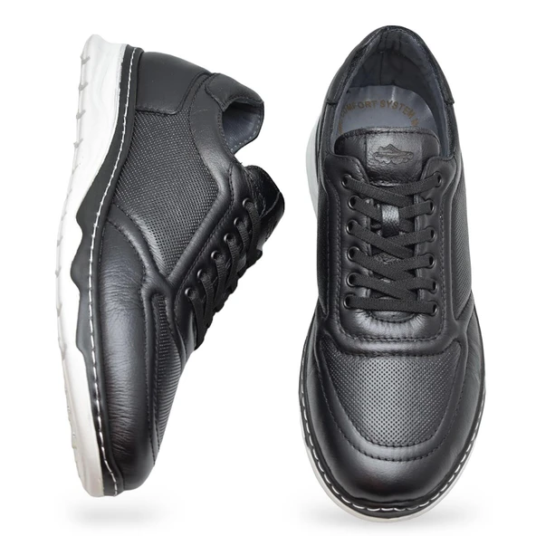 5320 Tam Ortopedik Taban Hakiki Deri Erkek Ayakkabı Hafif Poli Taban - 3