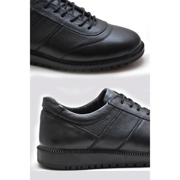 Ayakkabiburada 1050 Ortopedik Taban Hakiki Deri Erkek Kışlık Ayakkabı - Resim 5