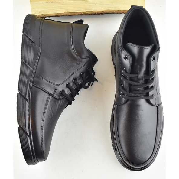 805 Hakiki Deri Klasik Erkek Bot Ayakkabı Ortopedik Taban Erkek Bot - 4