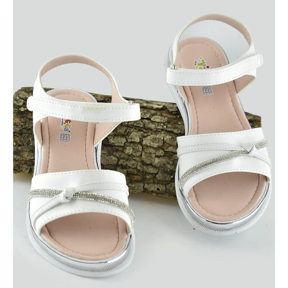 667e Ortopedik Taban Kız Çocuk Sandalet Terlik Düğün Abiye Gündelik Vetta - 5