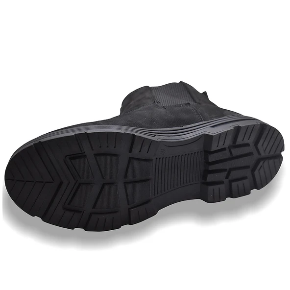 Bülent Saraç 201 Hakiki Deri Erkek Bot Ayakkabı Nubuk İçi Kürklü - 6