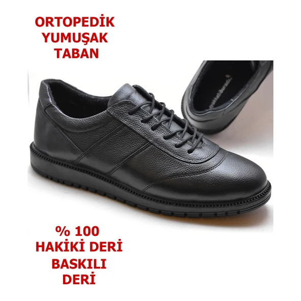 Ayakkabiburada 1050 Ortopedik Taban Hakiki Deri Erkek Kışlık Ayakkabı ürün görseli