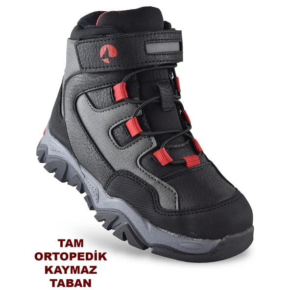 Barcelona Ortopedik Cırtlı Unisex Çocuk Bot Ayakkabı Çocuk Outdoor Bot