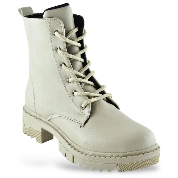 785 Günlük Bağcıklı Fermuarlı Siyah Kadın Bot Ayakkabı Kışlık Bayan Bot - 6