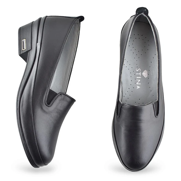 35T8 Ortopedik Taban İçi Dışı Hakiki Deri Kadın Ayakkabı Topuklu Kadın Deri Ayakkabı - 4