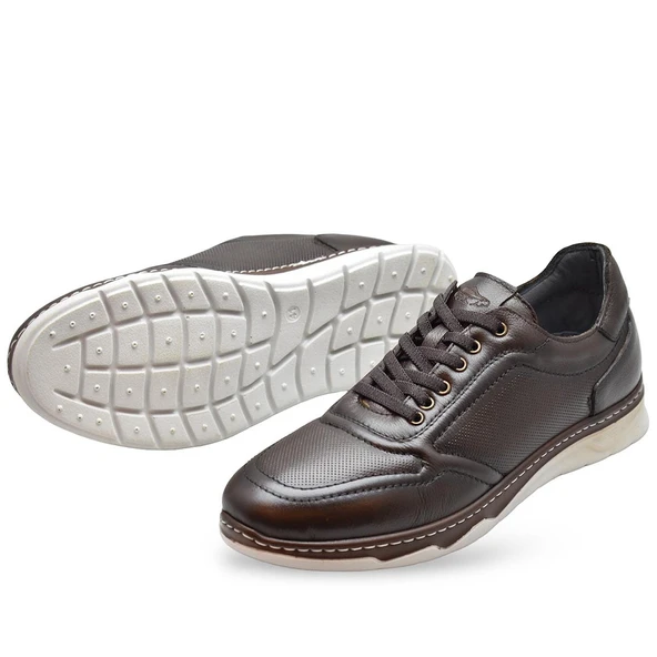 5320 Tam Ortopedik Taban Hakiki Deri Erkek Ayakkabı Hafif Poli Taban - 8