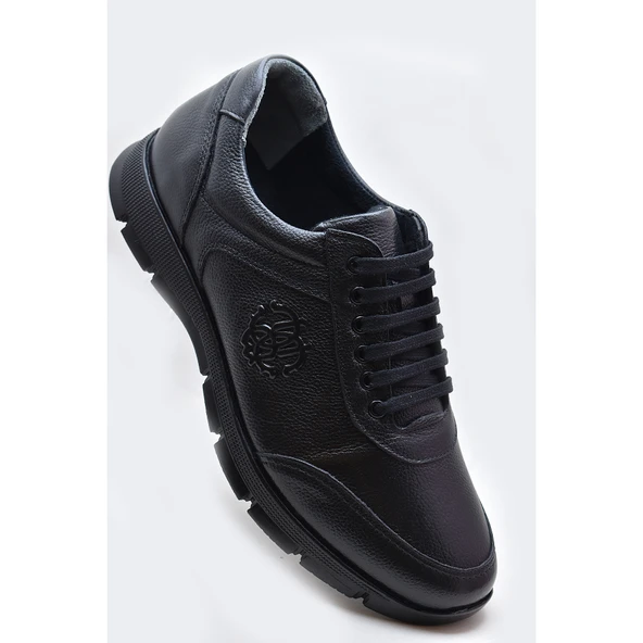 TAB405 Tam Ortopedik Kauçuk Kaymaz Taban Hakiki Deri Kışlık Erkek Ayakkabı - 2