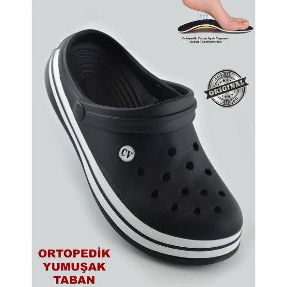 15090 CV Crosss Tarzı Unisex Terlik Hemşire Doktor Terliği - 9