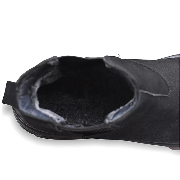 Bülent Saraç 201 Hakiki Deri Erkek Bot Ayakkabı Nubuk İçi Kürklü - 4