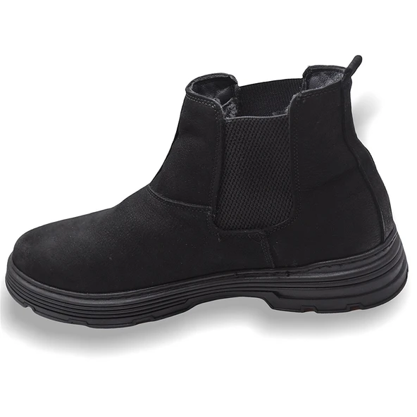 Bülent Saraç 201 Hakiki Deri Erkek Bot Ayakkabı Nubuk İçi Kürklü - 3