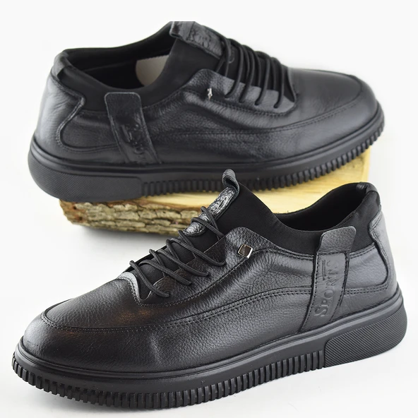 856p Tam Ortopedik Taban KOMPLE HAKİKİ DERİ Erkek Kışlık Ayakkabı - 6