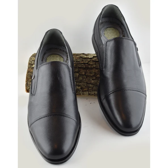 3572 Tam Ortopedik Taban Hakiki Deri Erkek Ayakkabı Hava Süspansüyonlu - 2