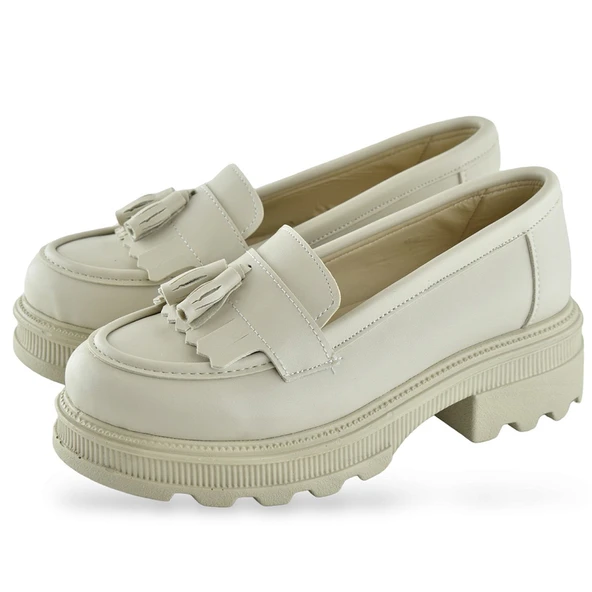 325SZ Rahat Taban Jorjik Günlük Kadın Laofer Ayakkabı Babet Kadın Ayakkabı - 7