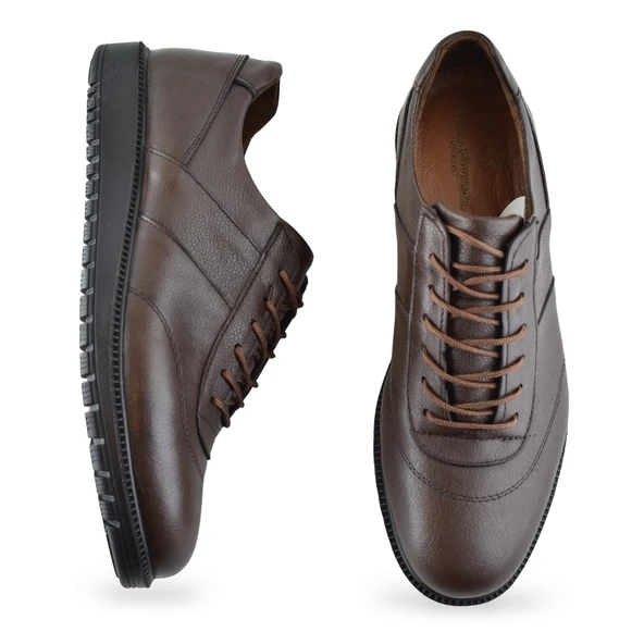 1050 Ortopedik Taban Hakiki Deri Erkek Ayakkabı Kışlık-Mevsimlik Kaymaz Taban - 8