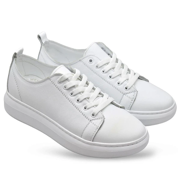 764  Full Ortopedik Taban Hakiki Deri Günlük Kadın Ayakkabı Kadın Sneakers - 12