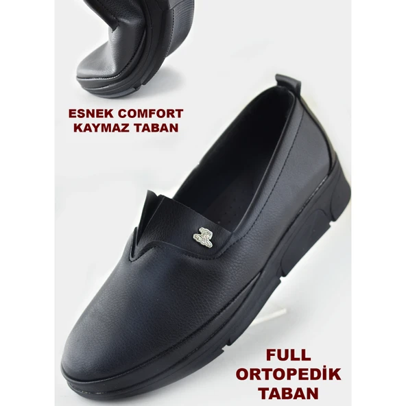5489 Full Ortopedik Taban Günlük Kadın Ayakkabı Kışlık Yumuşak Ayakkabı Sln