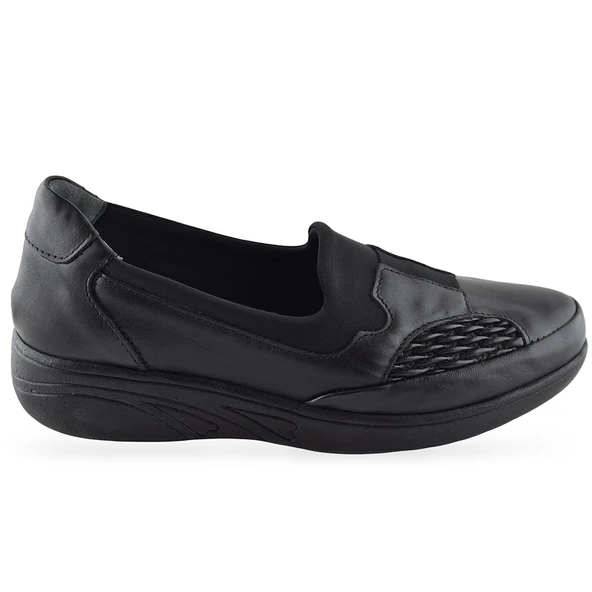 4217 Tam Ortopedik Taban Günlük Hakiki Deri Kadın Ayakkabı Anne Ayakkabısı - 6