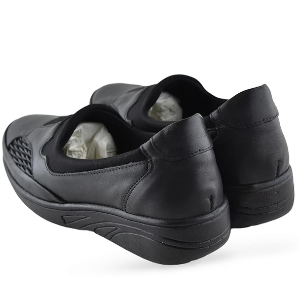 4217 Tam Ortopedik Taban Günlük Hakiki Deri Kadın Ayakkabı Anne Ayakkabısı - 5