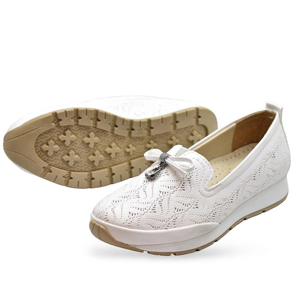 230E Rahat Ortopedik Taban Günlük Kadın Ayakkabı Babet Kadın Yazlık Ayakkabı - 10