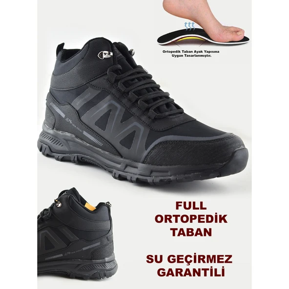 2623 Tam Ortopedik Taban Su Geçirmez Günlük Erkek Bot Ayakkabı Waterproff