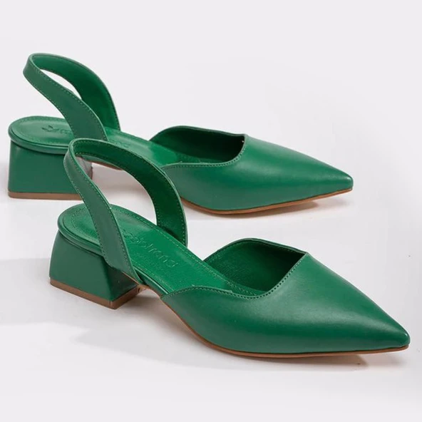 1555 Kadın Topuklu Ayakkabı 4 CM Abiye Düğün Nişan Kına Gecesi - 4