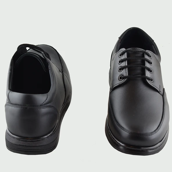 TAB401 Ortopedik Topuk Masajlı Hakiki Deri Kışlık Erkek Ayakkabı Kauçuk Taban - 8