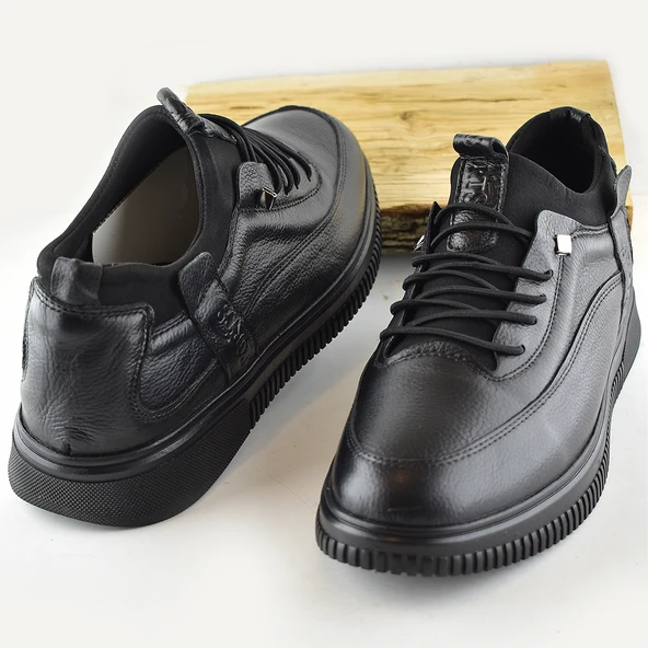 856p Tam Ortopedik Taban KOMPLE HAKİKİ DERİ Erkek Kışlık Ayakkabı - 7