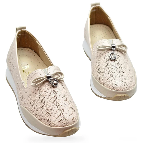 230E Rahat Ortopedik Taban Günlük Kadın Ayakkabı Babet Kadın Yazlık Ayakkabı - 3