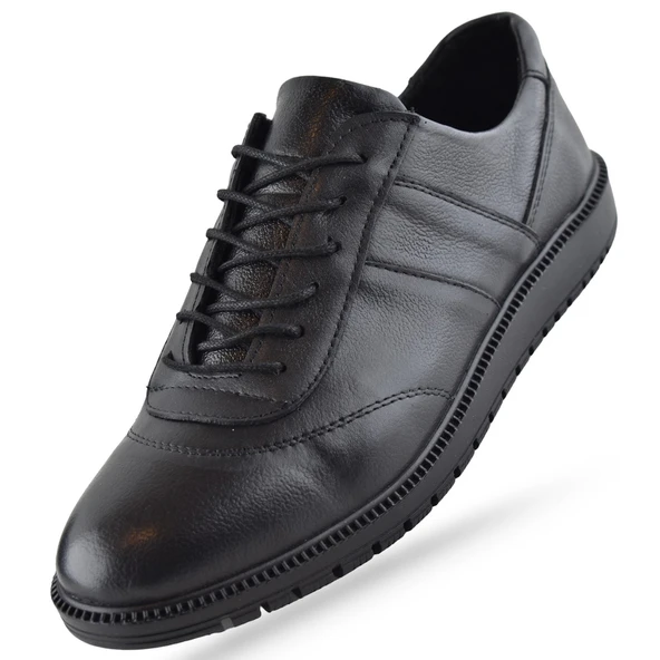 1050 Ortopedik Taban Hakiki Deri Erkek Ayakkabı Kışlık-Mevsimlik Kaymaz Taban - 5