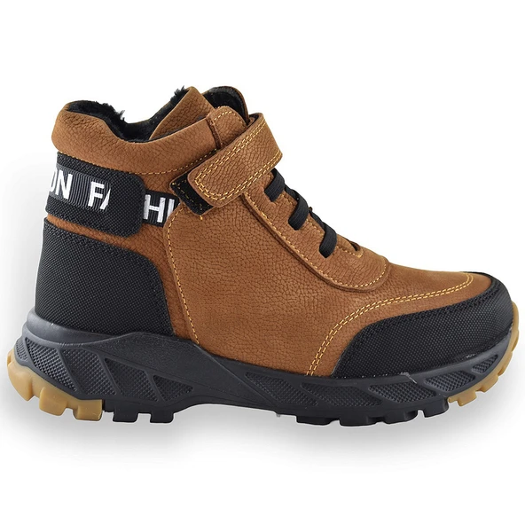 3564 Ortopedik Outdoor Erkek Çocuk Bot Ayakkabı Kaymaz Taban - 6