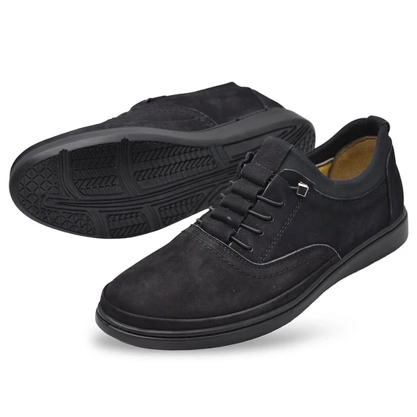 340 Tam Ortopedik Taban Hakiki Deri Erkek Ayakkabı Kauçuk Taban - 8